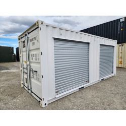 20ft White New Build container Twin roller doors